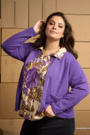 Zhenzi - Reimer 638 - Cardigan Mønstret - Royal Purple