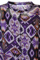 Zhenzi - Emerald 640 - Løs Chiffon Skjorte - Royal Purple
