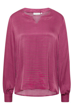 Eterna - Skjortebluse - Med Print - Pink & Mørkebrun