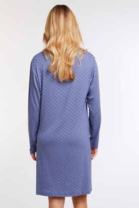 CCDK - Jacqueline Dress - Print Natkjole - Bijou Blue