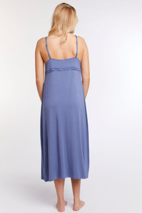 CCDK - Jennifer Chemise Long Dress - Strop Natkjole - Bijou Blue