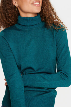 Saint Tropez - MilaSZ Rollneck Pullover - Rullekrave Strik - Reflecting Pond Melange