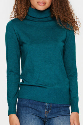 Saint Tropez - MilaSZ Rollneck Pullover - Rullekrave Strik - Reflecting Pond Melange