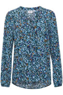 Saint Tropez - EdaSZ Shirt - Skjortebluse Cashmere Blue Atlantis Flower