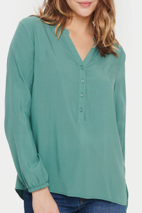 Saint Tropez - EdaSZ Shirt - Skjortebluse Cashmere Blue Atlantis Flower