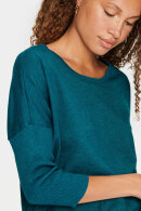 Saint Tropez - MilaSZ R-Neck Pullover - Strikbluse - Reflecting Pond Melange