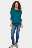 Saint Tropez - MilaSZ R-Neck Pullover - Strikbluse - Reflecting Pond Melange