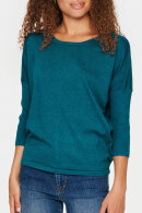 Saint Tropez - MilaSZ R-Neck Pullover - Strikbluse - Reflecting Pond Melange