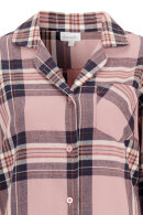 Damella - Natskjorte - Natkjole - Flannel Ternet - Light Heather