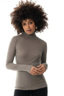 Mey - Rullekrave Rib Merinould & Silke - Serie Wool Love - Deep Taupe