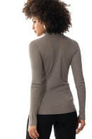 Mey - Rullekrave Rib Merinould & Silke - Serie Wool Love - Deep Taupe