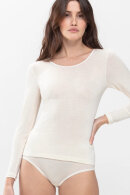 Mey - Exquisite T-shirt Top - Silke & Merino - Lange Ærmer - Weiss