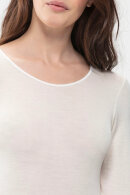 Mey - Exquisite T-shirt Top - Silke & Merino - Lange Ærmer - Weiss