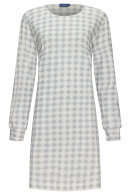 Pastunette - Print Natkjole - Lange Ærmer - Light Grey