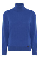 Micha - Elaine Cashmere Club - Højhalset Rullekrave Strik - Dazzling Blue