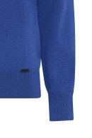 Micha - Elaine Cashmere Club - Højhalset Rullekrave Strik - Dazzling Blue