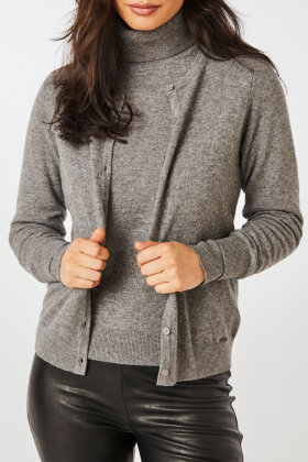 Micha - Elaine Cardigan Cashmere Club Pullover - Finstrik - Navy