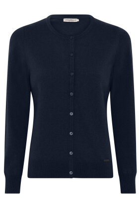 Micha - Elaine Cardigan Cashmere Club Pullover - Finstrik - Navy