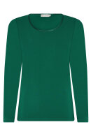 Micha - T-shirt  Ærmer - Satin Kant - Modal - Deep Green