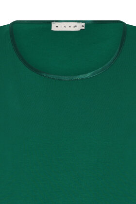 Micha - T-shirt  Ærmer - Satin Kant - Modal - Deep Green