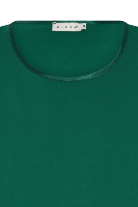 Micha - T-shirt  Ærmer - Satin Kant - Modal - Deep Green