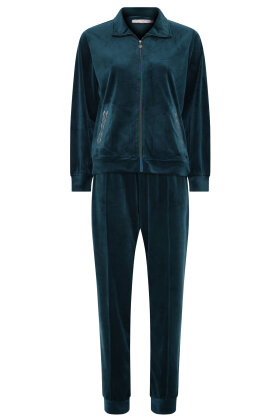 Micha - Velour Hjemmesæt - Luxury Loungewear - To Delt - Dark Green