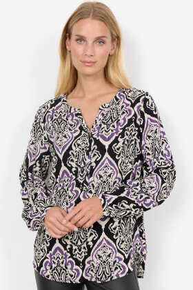 Soyaconcept - SC-Vernia 1 - Print Bluse - DK. Grape