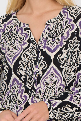 Soyaconcept - SC-Vernia 1 - Print Bluse - DK. Grape