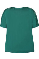 Zhenzi - Brynn 047 T-shirt - T-shirt Broderi - Evergreen