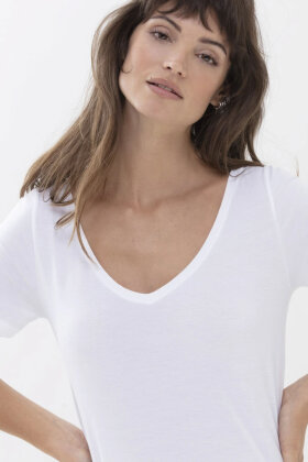 Mey - T-shirt V-Neck Organic - Undertrøje - Hvid