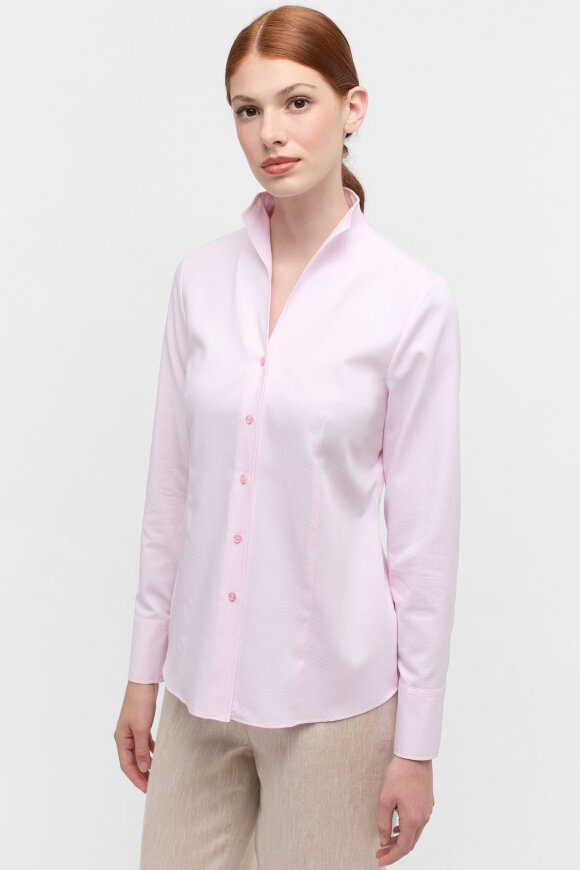 Eterna - Jaquard Vævet Skjorte - Regular Fit - Rosa