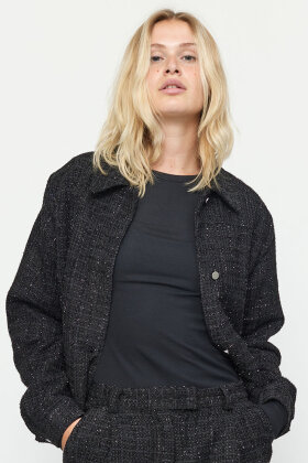 Soft Rebels - SRSabri Jacket - Glimmer Festjakke - Black