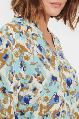 Saint Tropez - UedaSZ Blouse - Print Bluse - Pastel Turquoise