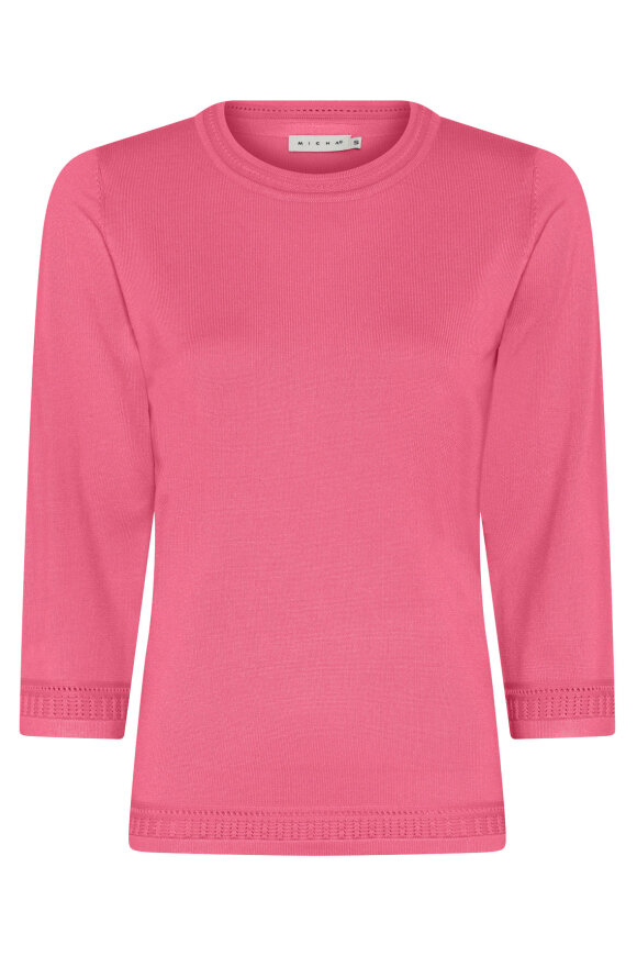 Micha - Sød Viskose Strik - Pullover - Pink