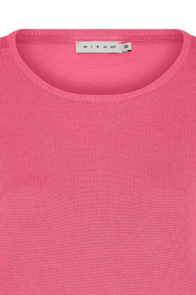 Micha - Basis Viskose Strik Pullover - Pink