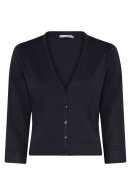 Micha - V-Hals Strikcardigan - Knappet - Navy