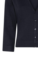 Micha - V-Hals Strikcardigan - Knappet - Navy