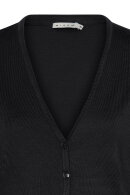 Micha - V-Hals Strikcardigan - Knappet - Black