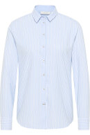 Eterna - Oxford Shirt Stribet - Regular Fit - Lyseblå