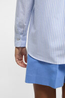 Eterna - Oxford Shirt Stribet - Regular Fit - Lyseblå