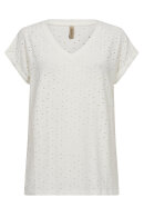 SoyaConcept - SC-Ingela 13 - Broderie Anglaise T-shirt - Off White
