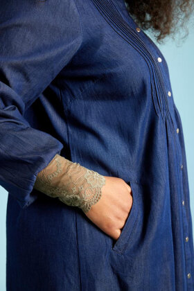 Zhenzi - Renee 154 Dress - Langærmet Kjole - Denim - Blue