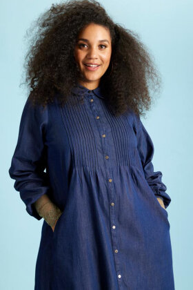 Zhenzi - Renee 154 Dress - Langærmet Kjole - Denim - Blue
