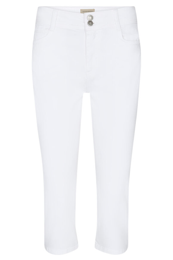 SoyaConcept - SC-Erna 9-B - Capri Jeans Stumpebukser - White