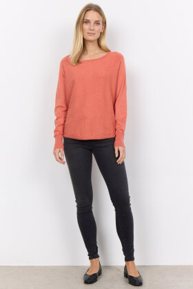 SoyaConcept - SC-Dollie 620 - Viskose Strikbluse - Papaya