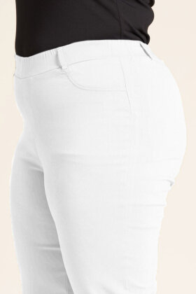 Sandgaard - Copenhagen 7/8 Pants - Lette Bengaline Strækbukser - White