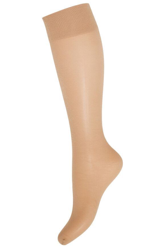 Decoy - Soft Lux Knee High - Knæstrømper 15 Denier - 2pk - Sand