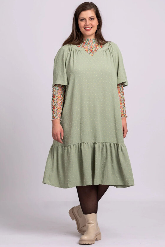 OxPlisse dress - Langærmet Kjole