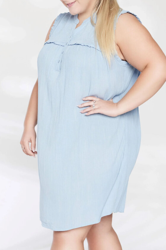OxShirt Dress - Kjole m. Pufærmer