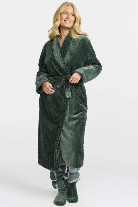 Damella - Velour Fleece Kåbe - Vamset Elegant - Forest